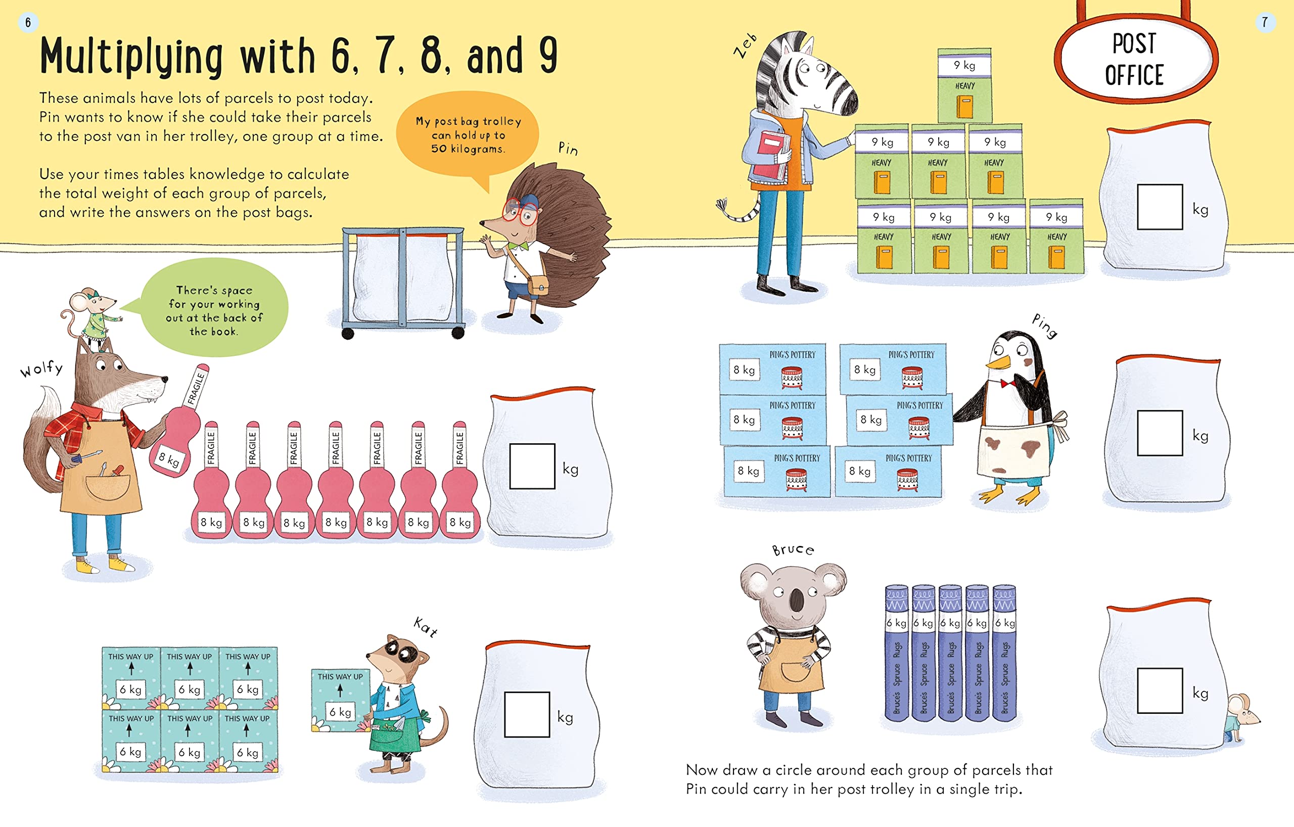 Usborne Workbooks Multiplying 7-8