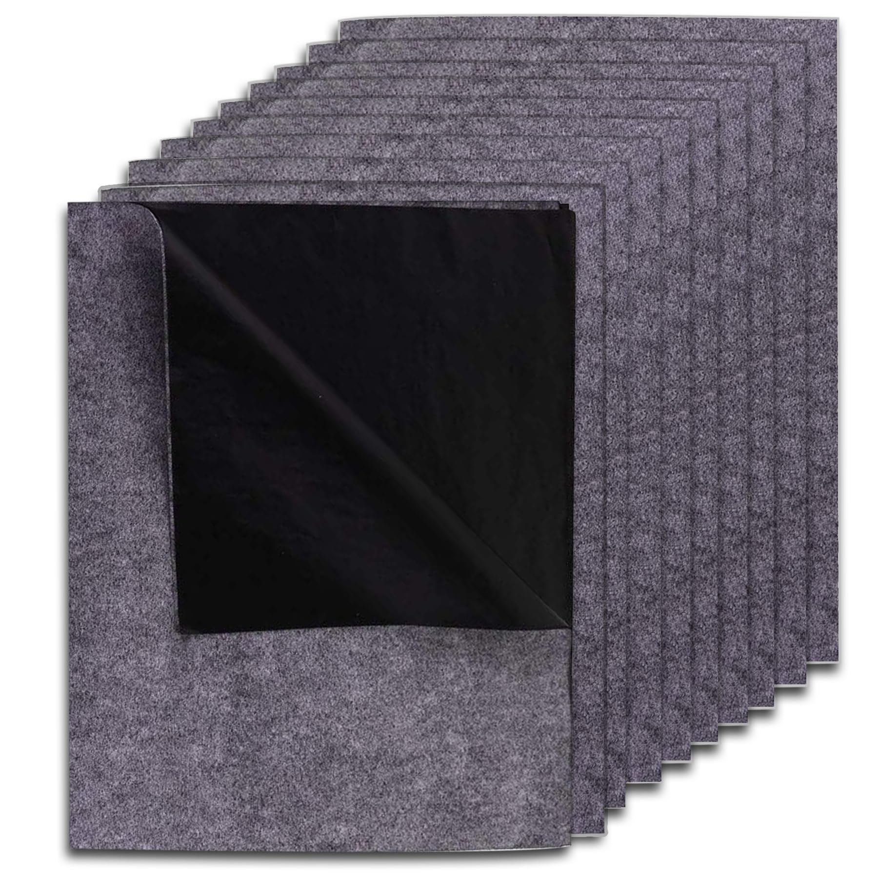 Graphite Transfer Paper 50 x 120 cm, 10 Sheets Black Carbon Transfer Tracing Paper for DIY Woodworking Paper