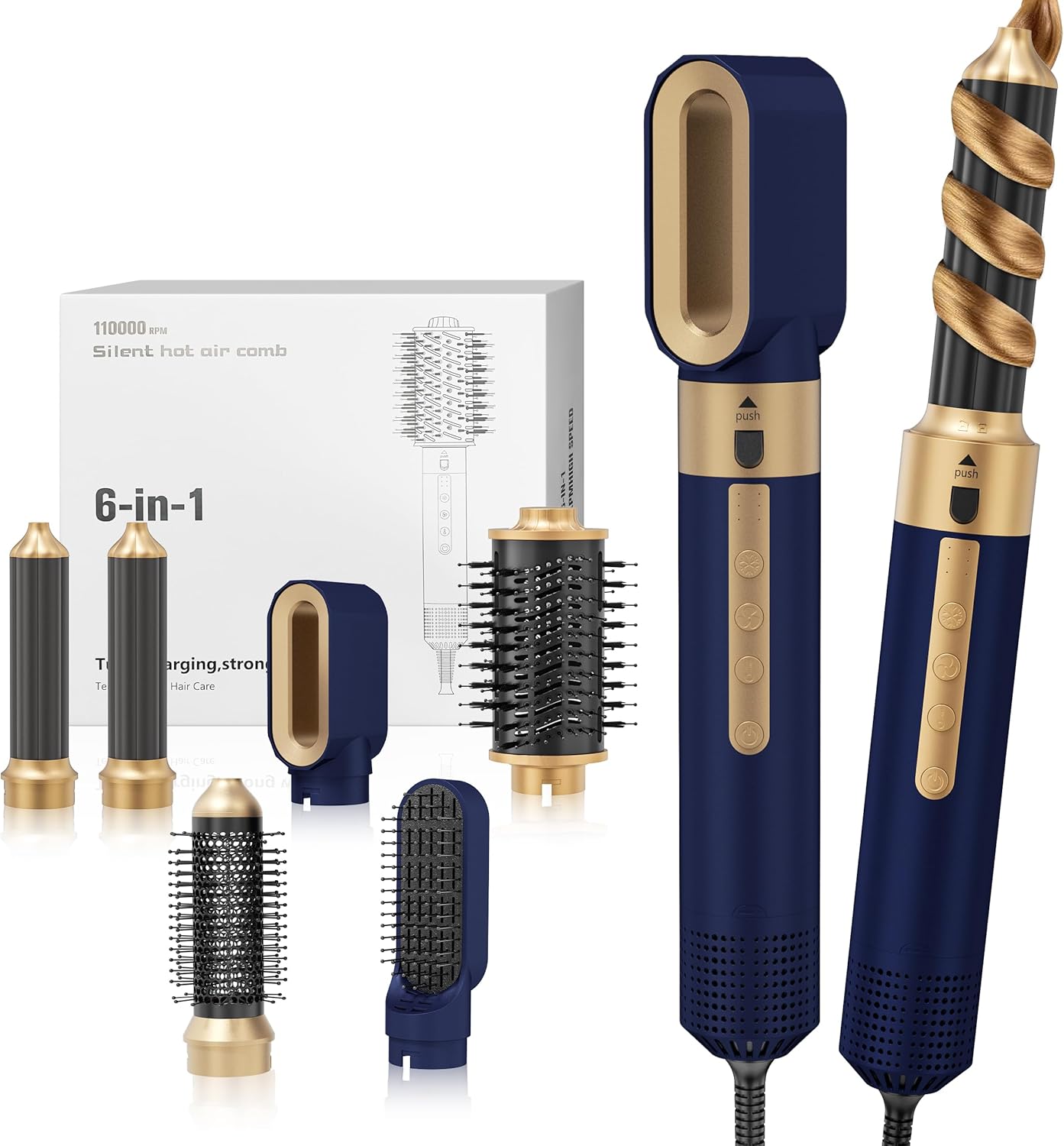 Air Styler 6-in-1 Multifunctional Hot Air Comb, Volume Blow-Dryer Brush for Smoothing, Drying, Volume and Curling Air Styler 6-in-1 Multifunctional Hot Air Comb, Volume Blow-Dryer Brush for Smoothing, Drying, Volume and Curling