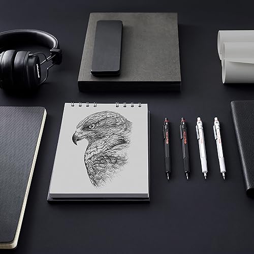 Miniatura 5 de Lápiz mecánico rotring 600 Series, 0.014 pulgadas, Cuerpo negro