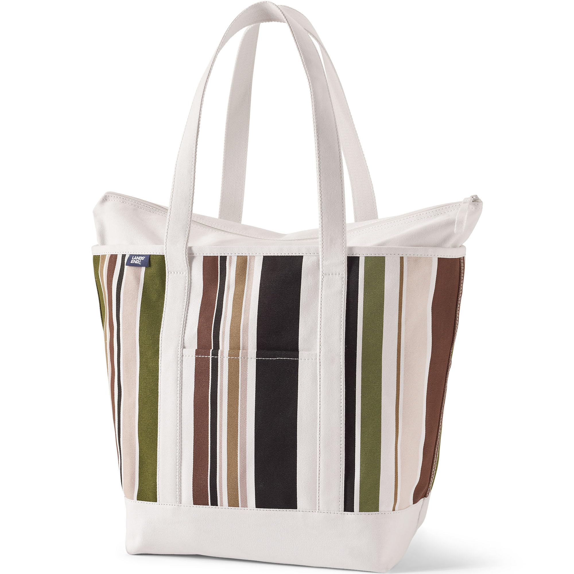 Lands' End Zip Canvas Tote