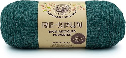 Vista 8 de Lion Brand Yarn Respun Bonus - Paquete de hilo para tejer y ganchillo, 1 paquete, seda de maíz