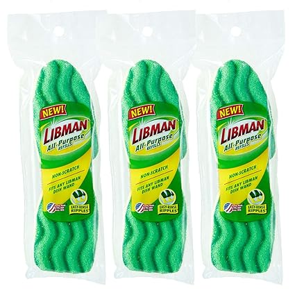 Libman 3-Pack Dishwand Refills, Green