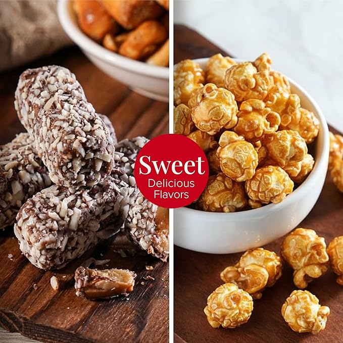 Cesta de Regalo Gourmet Tower Snack - Broadway Basketeers miniatura 3