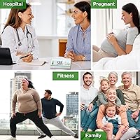 Vista 7 de Báscula médica para peso corporal, báscula de peso de 660 libras con pantalla digital fácil de leer, escala de peso corporal de alta precisión