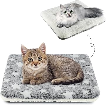 MORA PETS Cat Bed 18 Inch Reversible Pet Mat for Indoor Cats