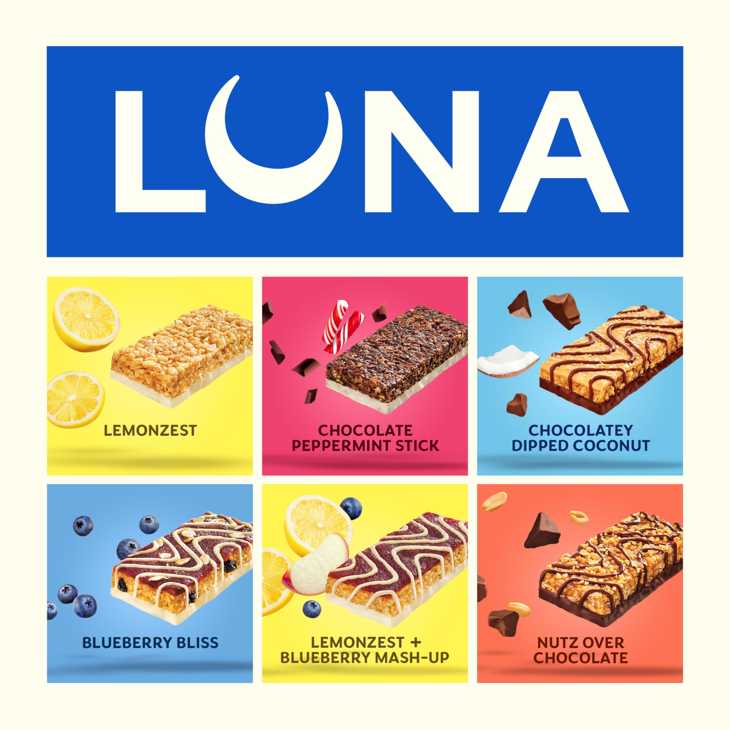 Amazon.com : LUNA Bar - Variety Pack - 6 Flavors - Gluten Free
