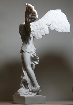greekartshop Winged Victory of Samothrace Goddess Cast Marble Statue Sculpture 14.17 inches