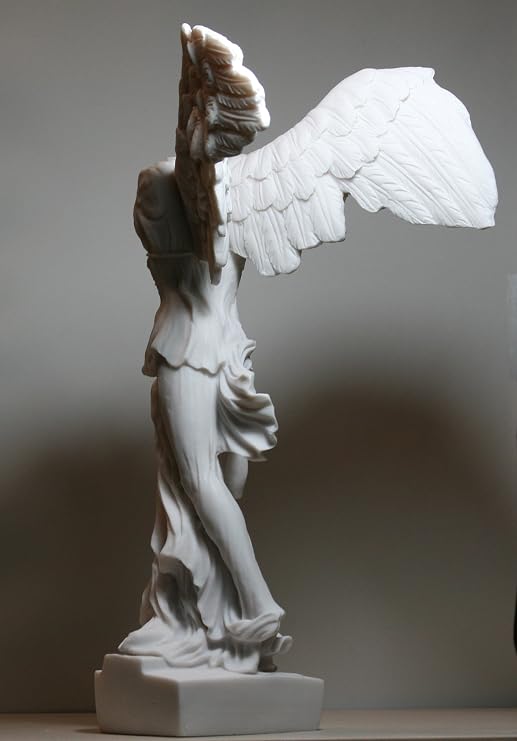 greekartshop Winged Victory of Samothrace Goddess Cast Marble Statue Sculpture 14.17 inches