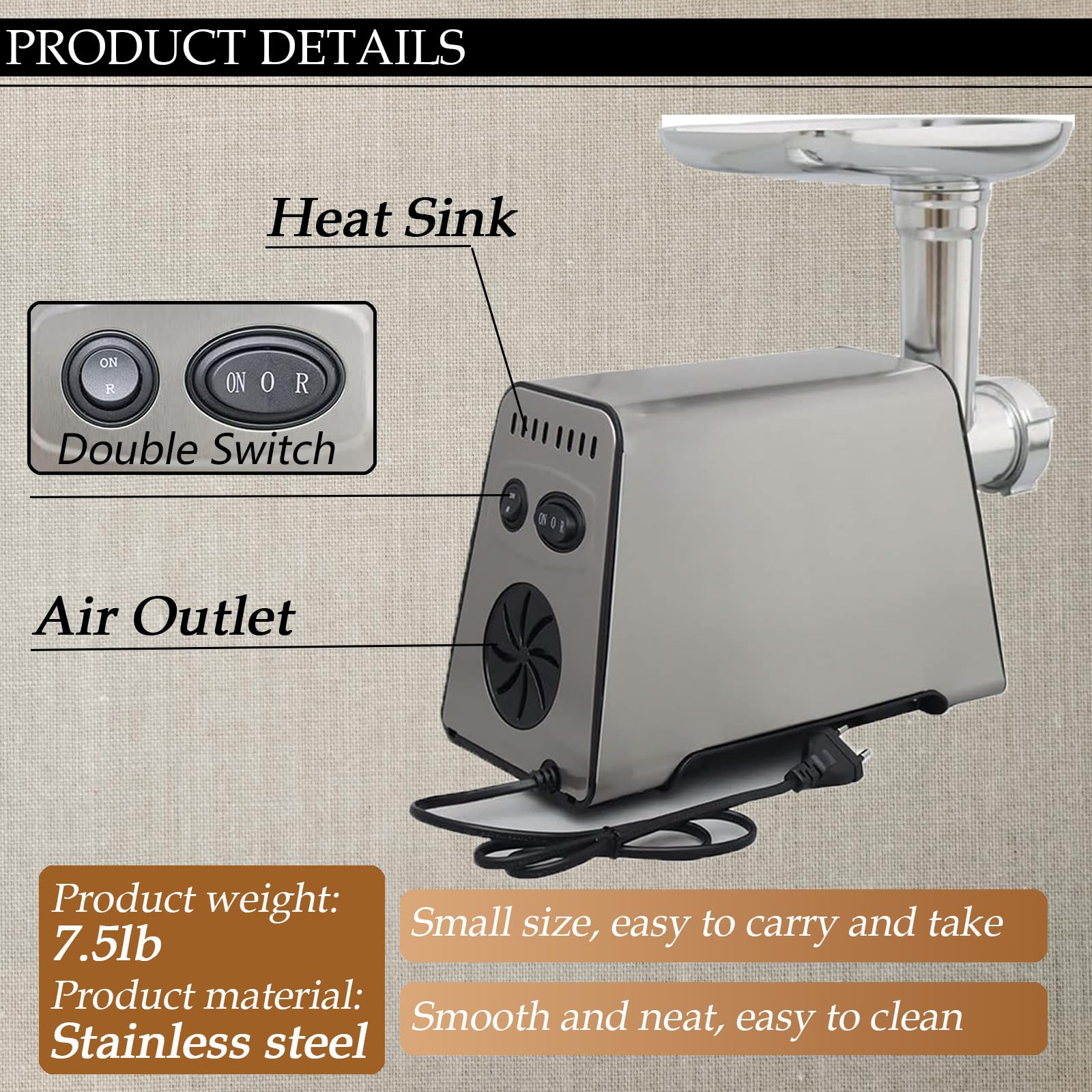 ペレットマシーン新品作動品 Amazon.co.jp: Maisutseb 家庭用電動動物飼料食品ペレットマシン 220V