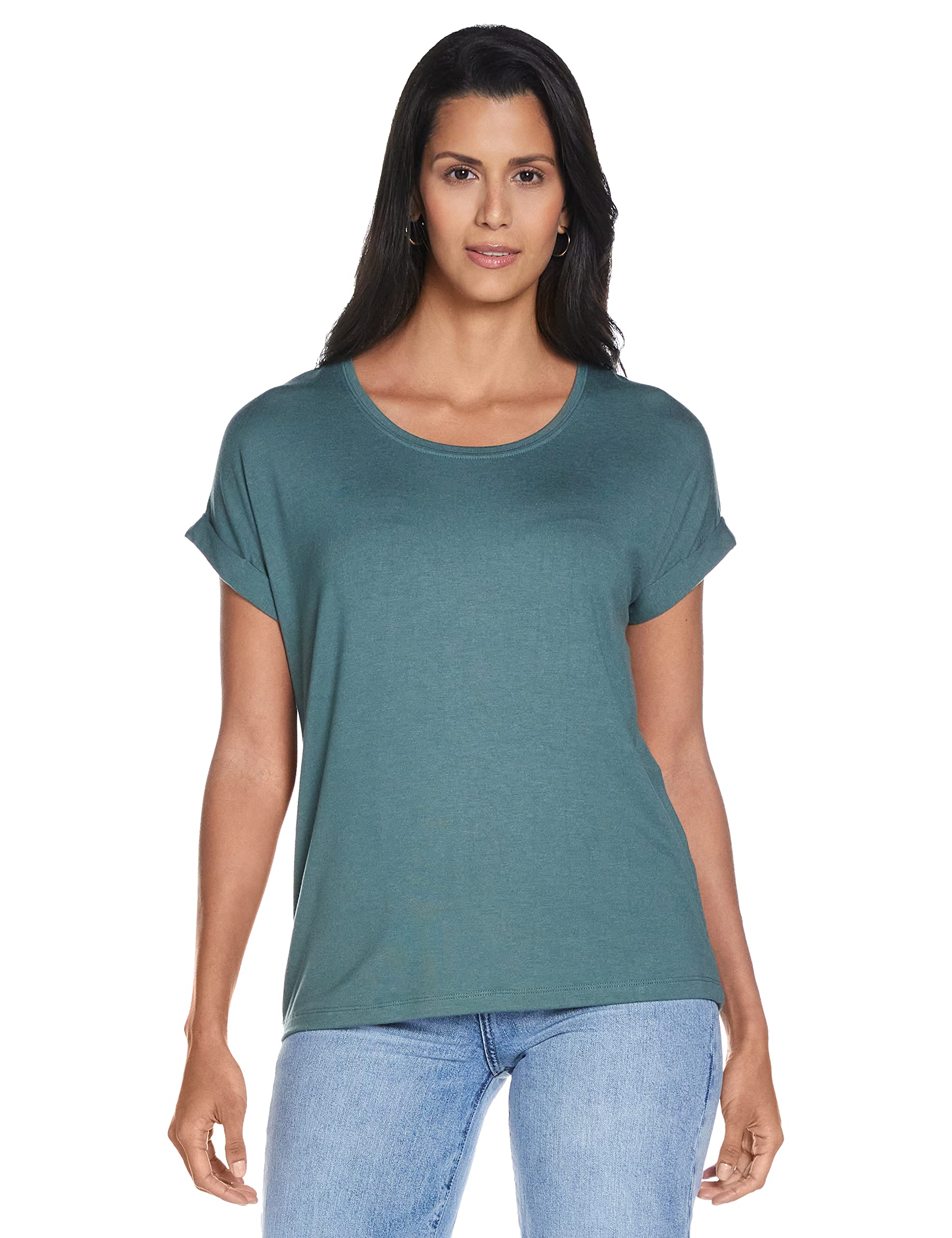 ONLY Women's Onlmoster S/S O-neck Top Noos Jrs T Shirt, Green (Balsam Green), XS UK