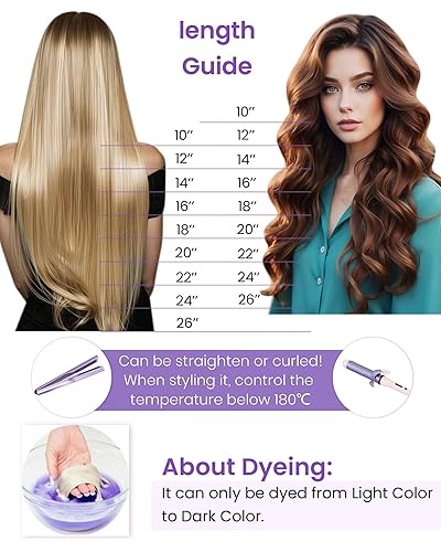 Miniatura 6 de LaaVoo - Extensiones de cabello humano adhesivas con cinta invisible, color rubio platino #60, extensiones de cabello rubio blanco, 20 uds, 1.06 oz,