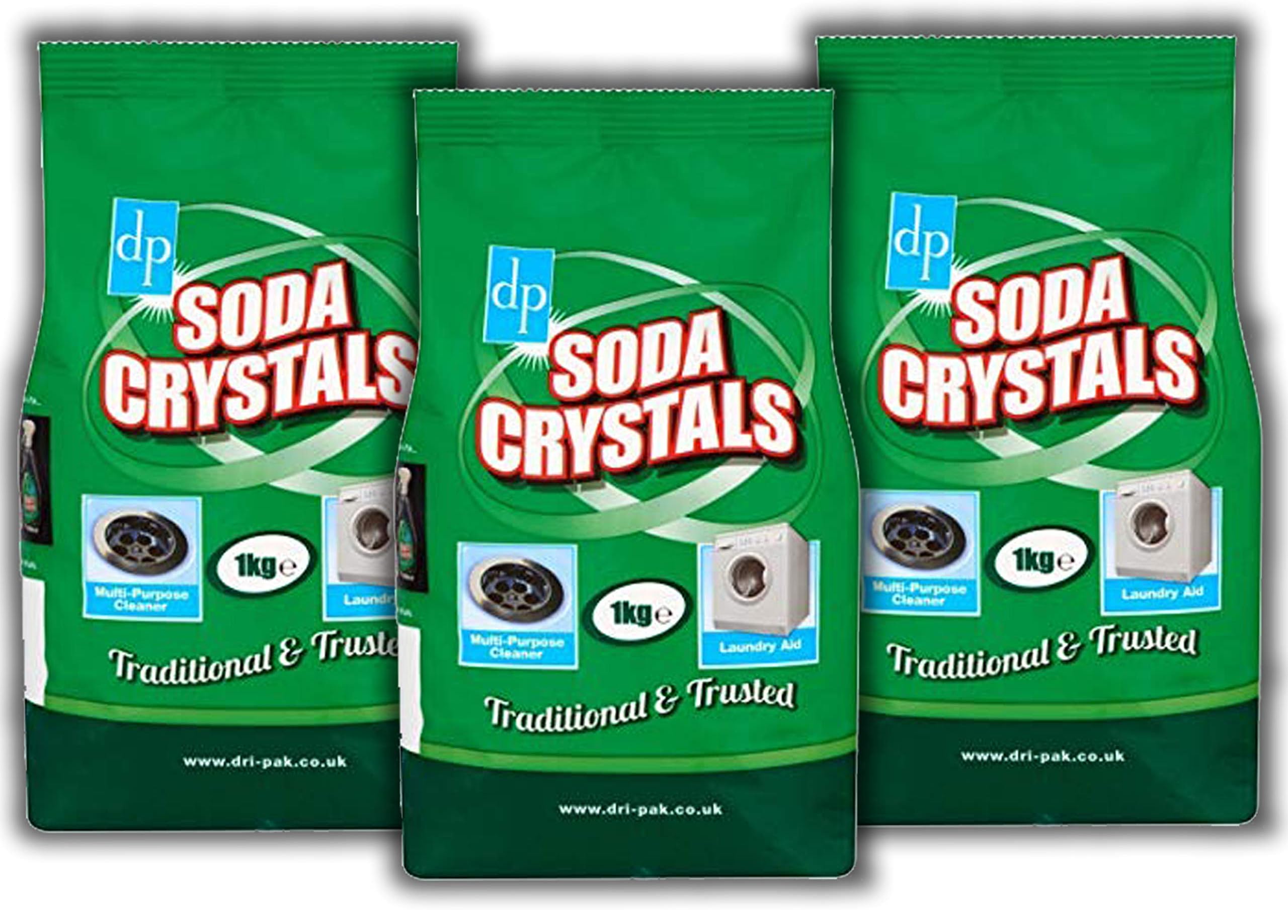 3 X Dri Pak Soda Crystal, 1kg