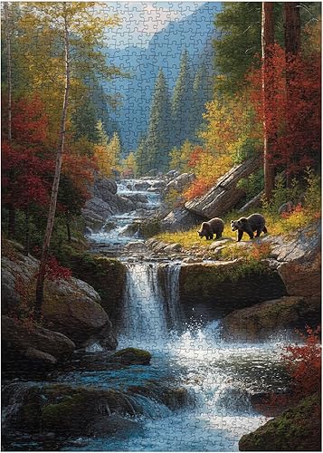 Miniatura 18 de Rompecabezas escénicos de Venecia para adultos de 1000 piezas, rompecabezas vintage de paisaje natural nocturno estrellado, rompecabezas estético