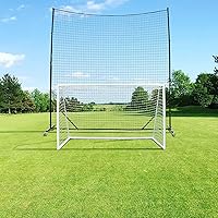 Vista 1 de Sistema de tope de bola - Red de respaldo de fútbol, resistente, alto impacto, barrera de práctica