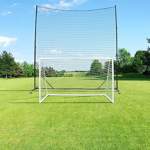 Miniatura 11 de Sistema de tope de bola - Red de respaldo de fútbol, resistente, alto impacto, barrera de práctica