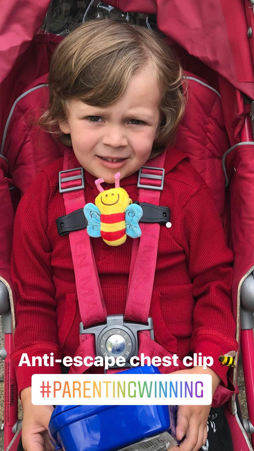 Escape Me Not Car Seat Anti Escape Harness Chest Clip No Threading Required Helps Prevent