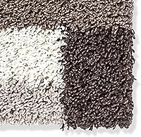 Vista 4 de Well Woven Madison Shag Cubes - Alfombra geométrica moderna de 2 pies 3 pulgadas x 7 pies 3 pulgadas