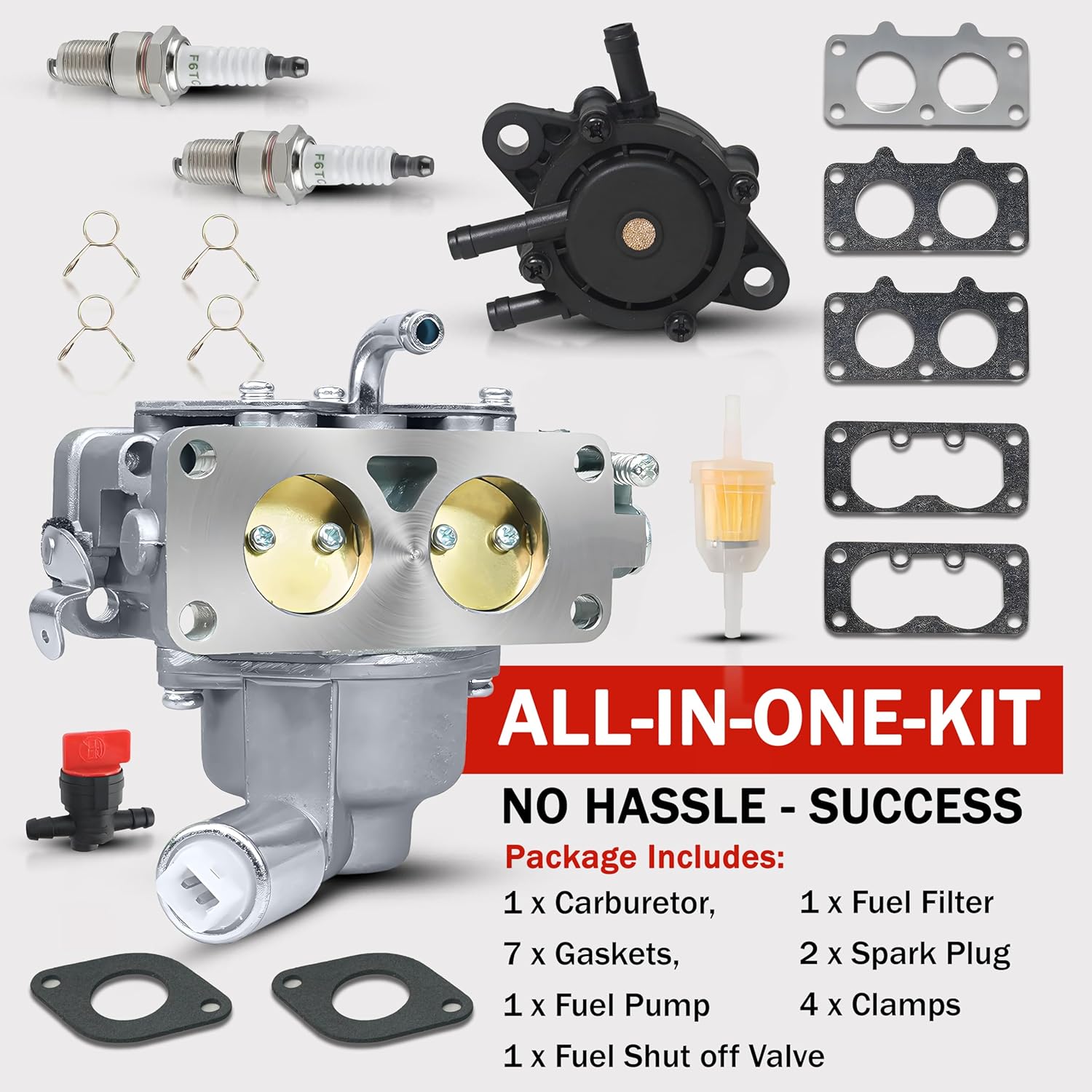 Carburetor Carb Replacement For Briggs Stratton V-Twin Intek 22HP 23HP 24HP 25HP 26HP 27HP Engine 407777 40G777 40H777 406777 40F777 407677 44677A 446777 405777 446677 445577 441777 445705 445777