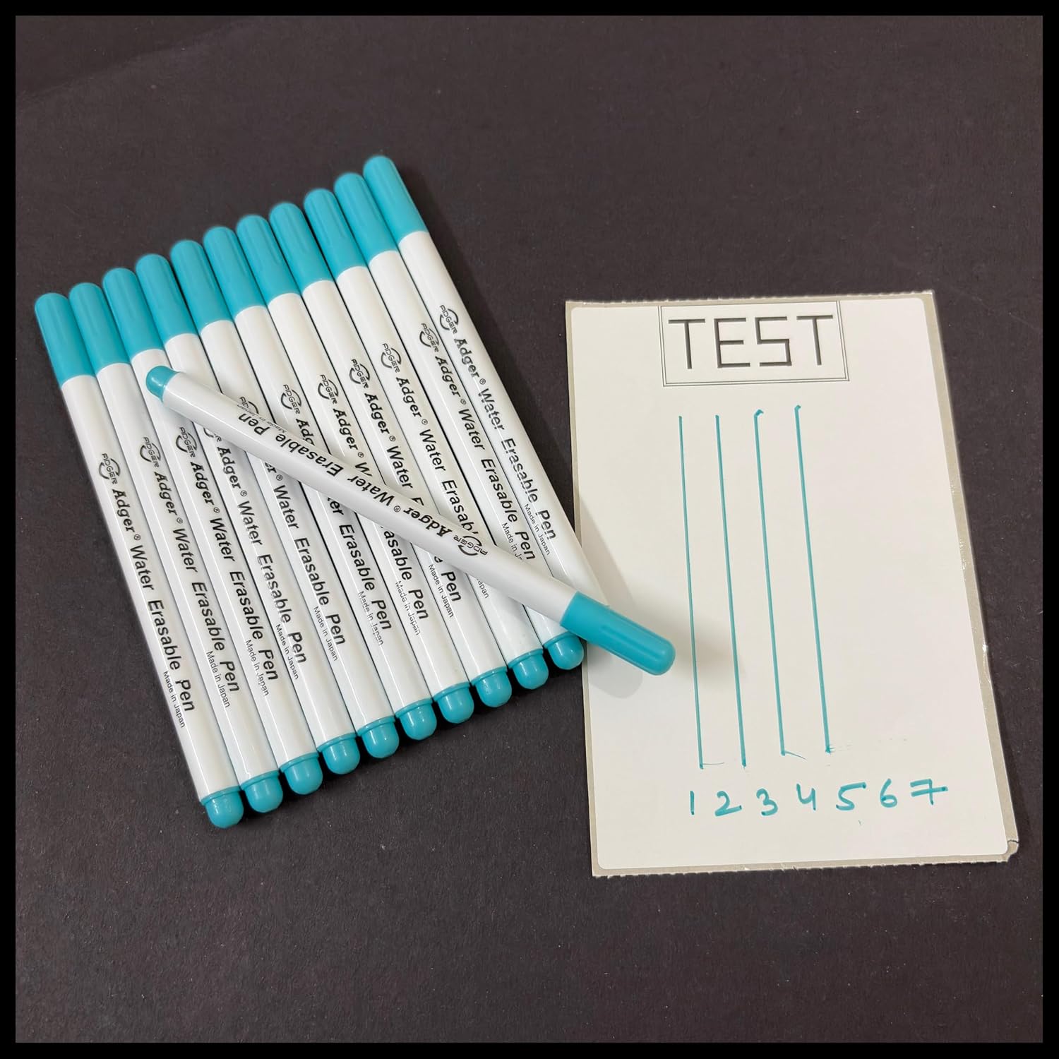 Ushaworks Adger Water Erasable Pen for Fabric, Sewing,Crafting Erasable Pen for Clothes Fabric Marker Temporary Marking Blue Ink DIY Projects Pack of 12 piece.