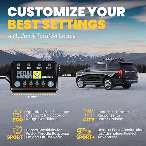 Miniatura 5 de PEDAL COMMANDER Controlador de respuesta del acelerador GMC Yukon (2007-2020) Compatible con (34 generación) Base, SLT, SLE, Denali, SLT - Piezas y