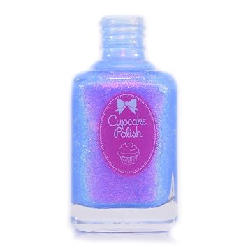 Zugzwang - Periwinkle Blue Creme Iridescent Flakie Nail Polish by Cupcake Polish