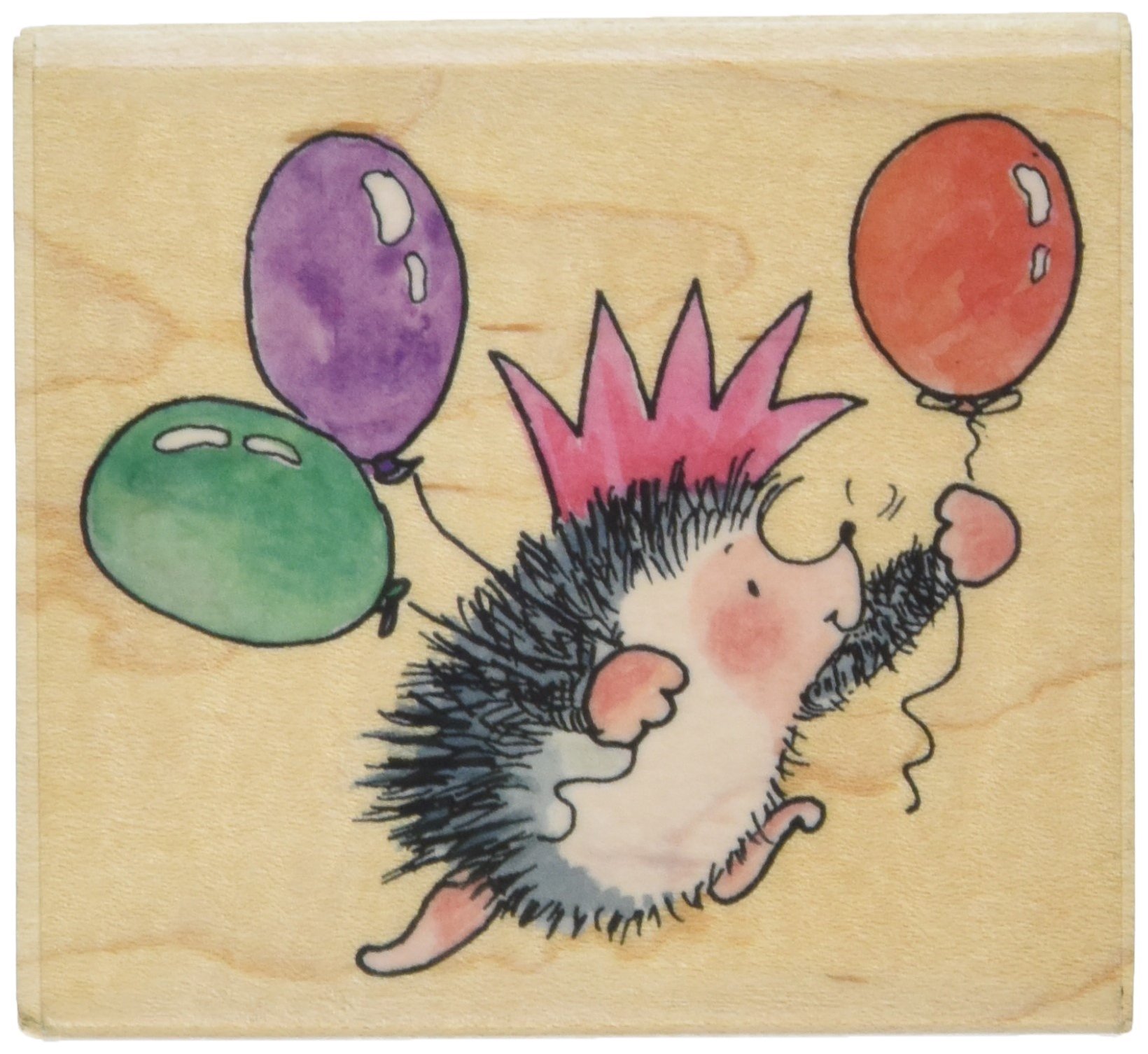 Penny Black Wood Mounted Rubber Stamp - Party King 4323J