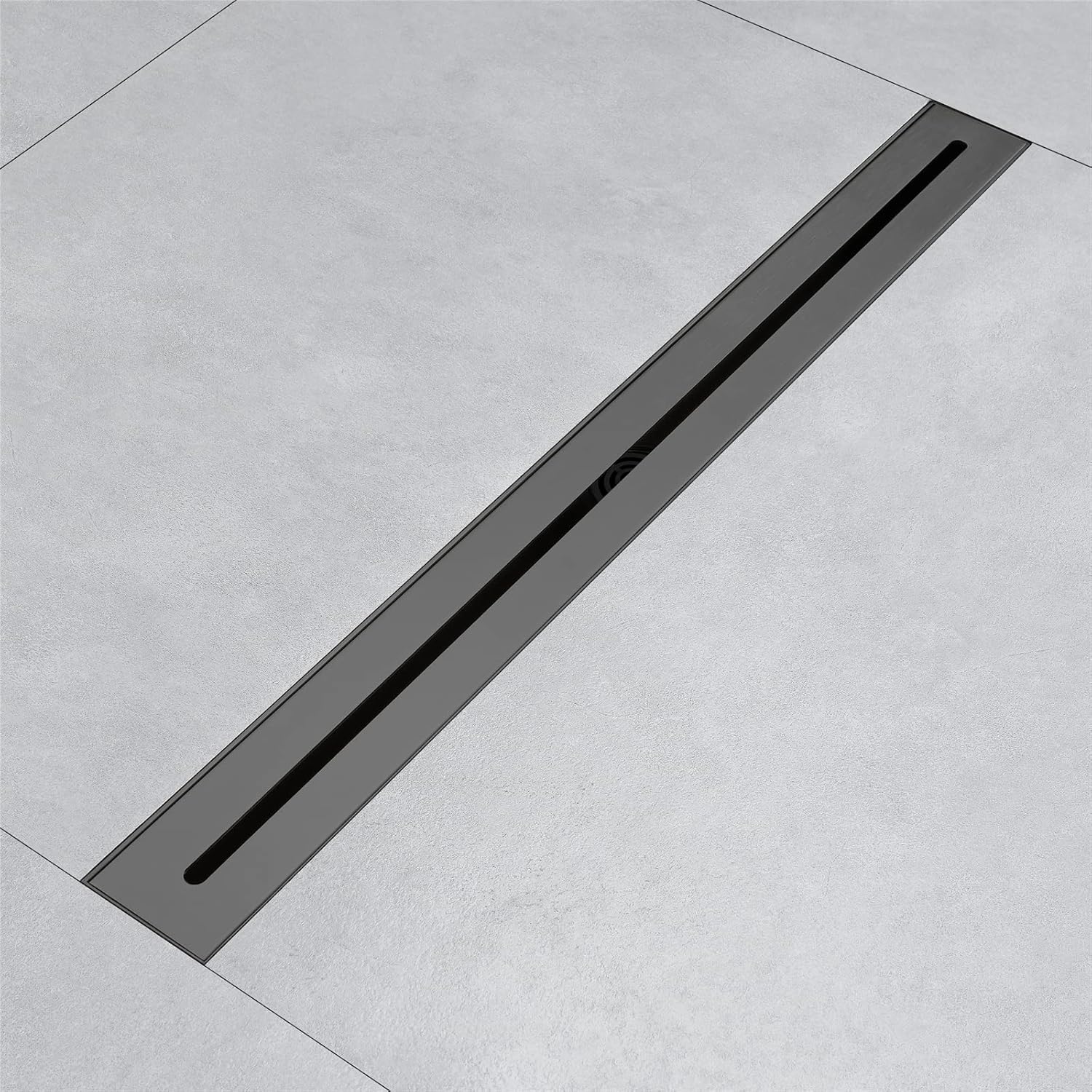 PROPFE Linear Shower Drain, 600 * 55mm Stainless Steel Floor Drain, Shower Drain with Removable Grate, Hair Strainer, High Displacement, Rectangular Shower Drain,Rose Gold