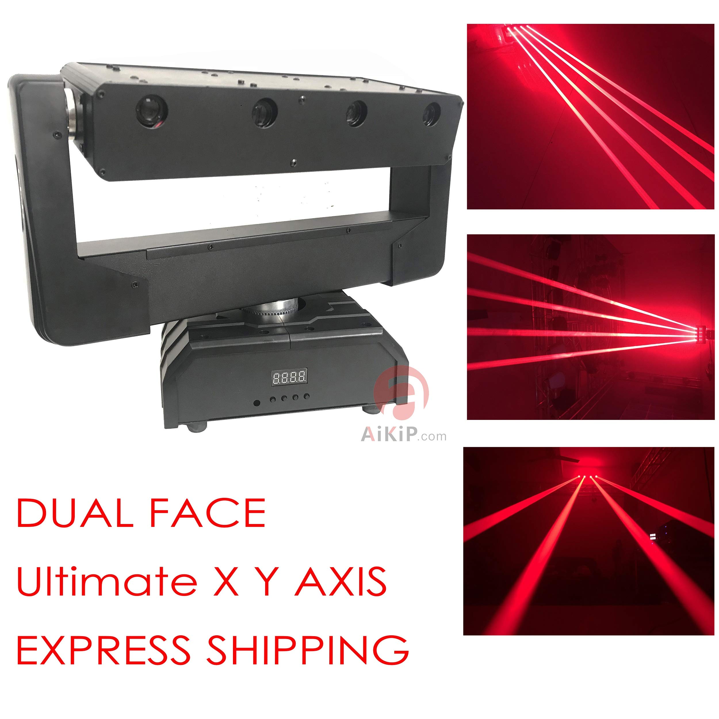 Amazon | デュアルフェイスレッドプロジェクター無限回転XY軸