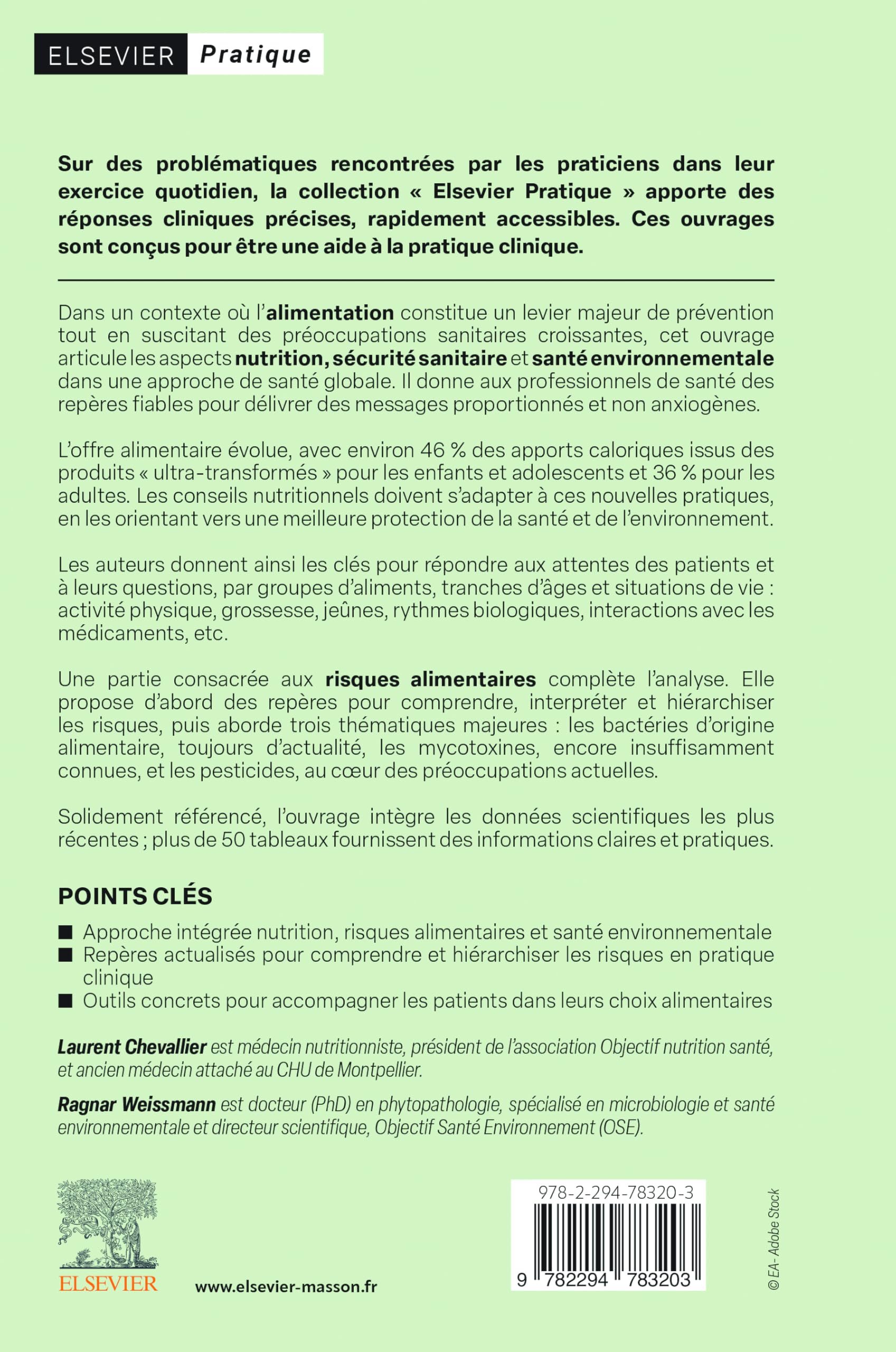 Aliments et risques alimentaires: Guide des principes nutritionnels et des enjeux de sécurité sanitaire des aliments