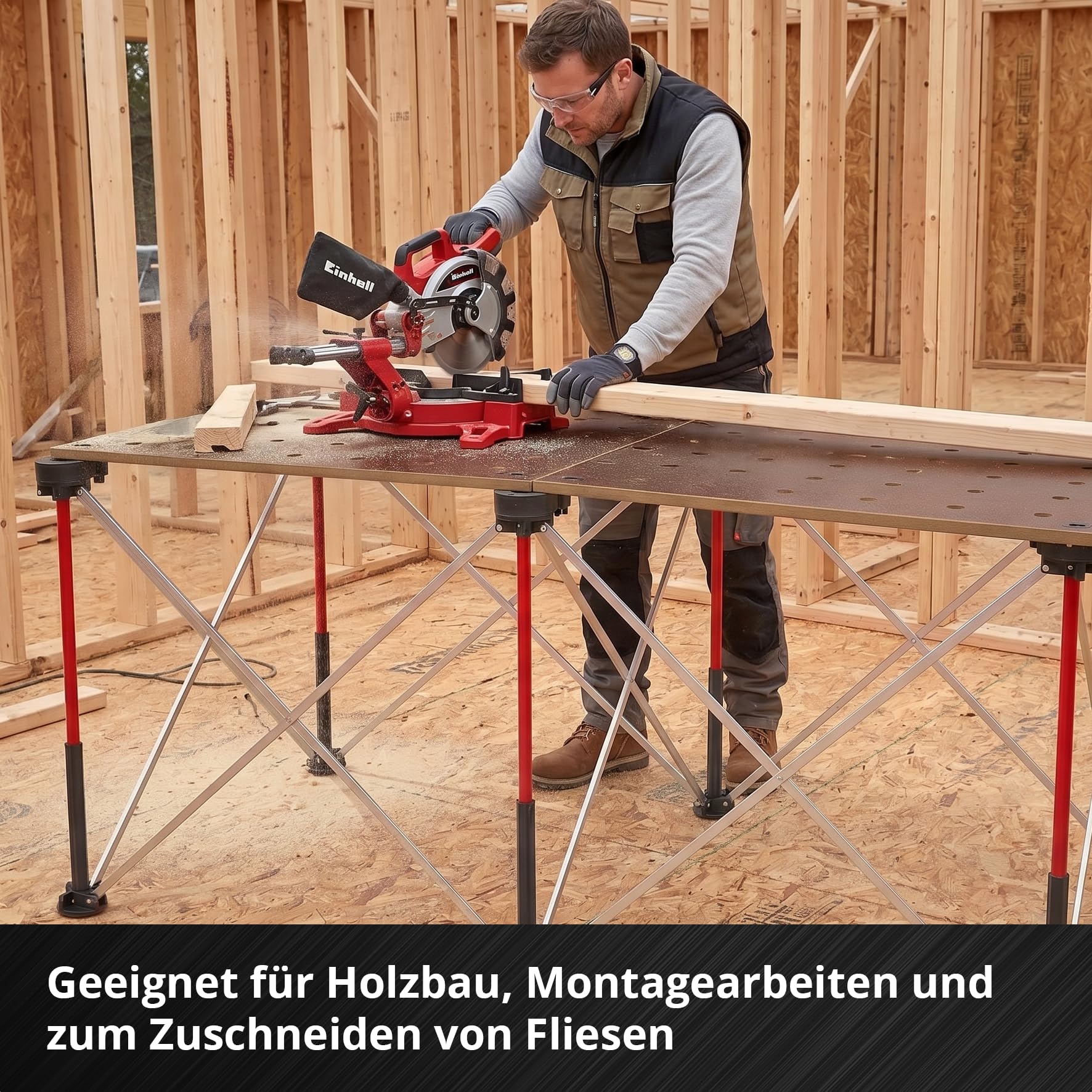 Einhell 2-TLG. Arbeitsplatte, 600 x 1200 x 18 mm