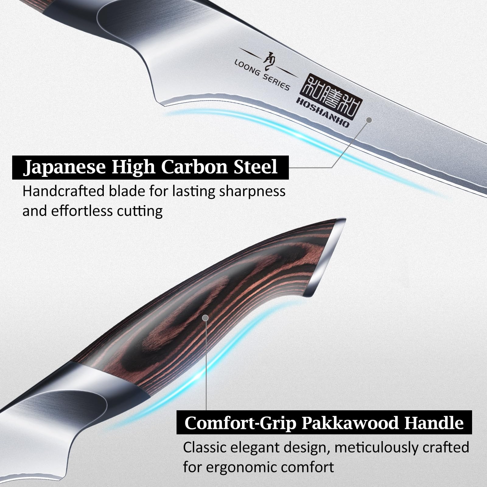 HOSHANHO BBQ Carving Knife Set - Slice Meat Like a Pro -2 HOSHANHO BBQ Carving Knife Set - Slice Meat Like a Pro -2