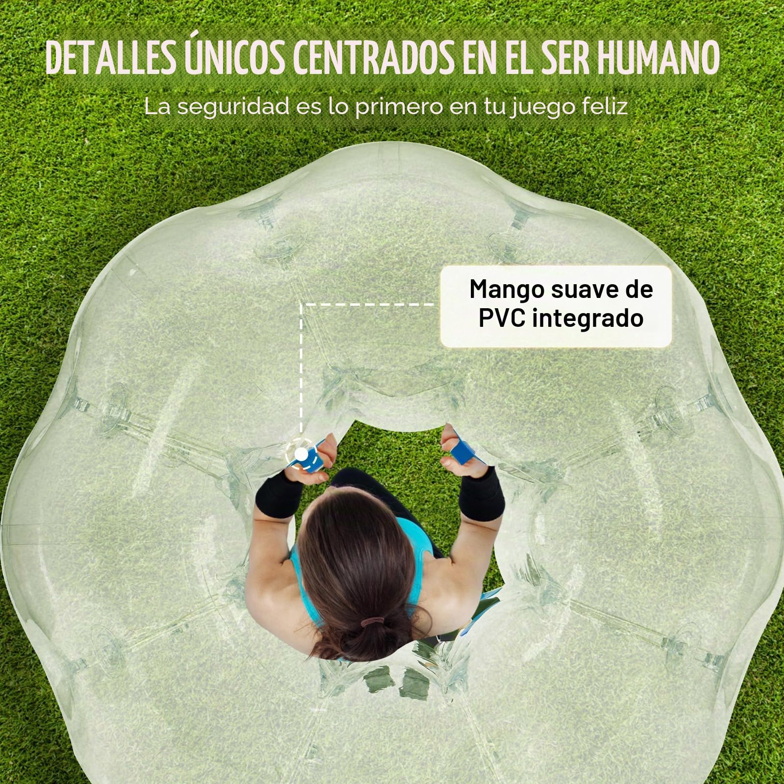 VEVOR Paquete de pelota inflable para adolescentes, bolas de PVC de 0,8 mm para jugar al aire libre