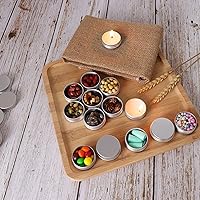 Vista 6 de Paquete de 234 latas redondas con tapa de rosca de 1/2 OZ de aluminio, para barras de loción casera DIY, ungüentos y velas, bálsamos, especias