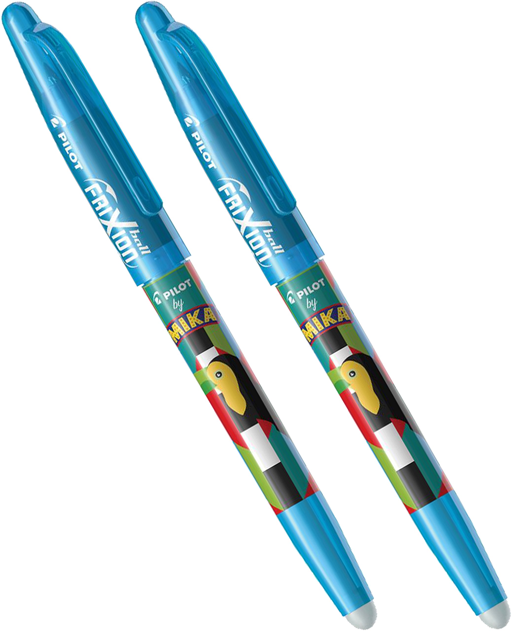 PILOTFriXion Erasable Rollerball Pen Mika, light blue, 2