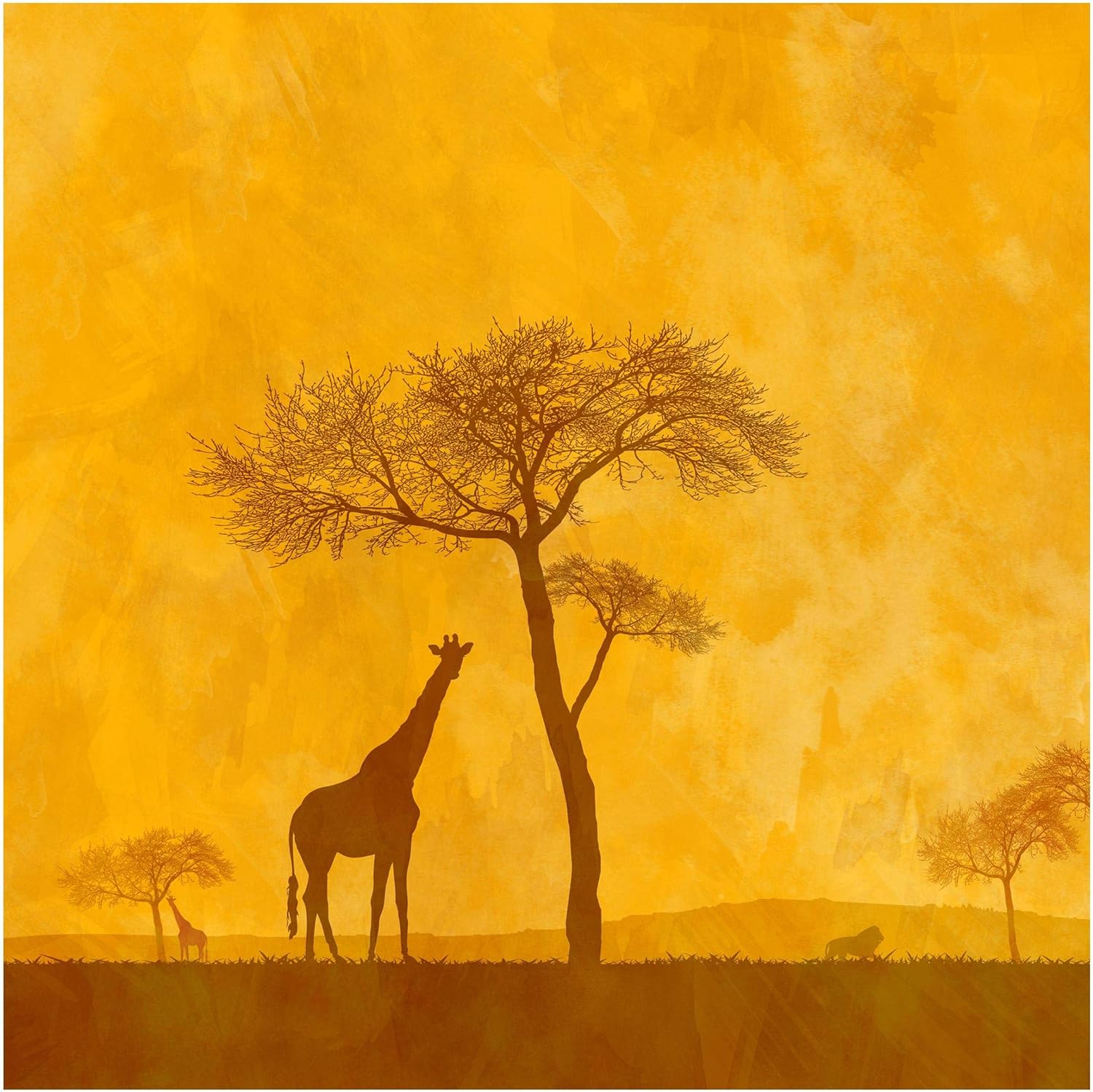 Nonwoven Wallpaper Amazing Kenya Mural Square wallpaper wall mural