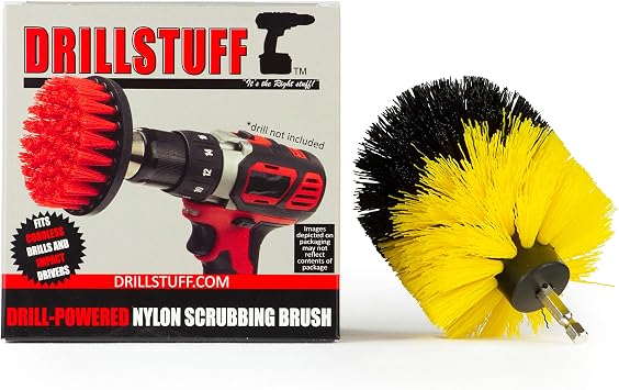Bathroom Accessories - Cleaning Supplies - Tile Scrubber - Grout Cleaner - Bathtub Cleaner - Sink Cleaning Brush - Shower Cleaner Brush - Scrub Brush - Fiberglass Cleaning Brush - Tub Scrubbing Brush