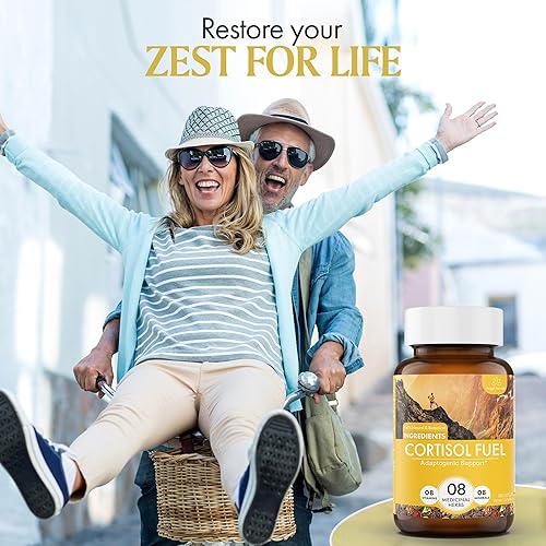 Miniatura 7 de Angel Pure Cortisol Fuel Suplemento para aliviar el estrés sin alérgenos Ashwagandha Rhodiola de magnesio para apoyar el eje HPA, alivio de fatiga