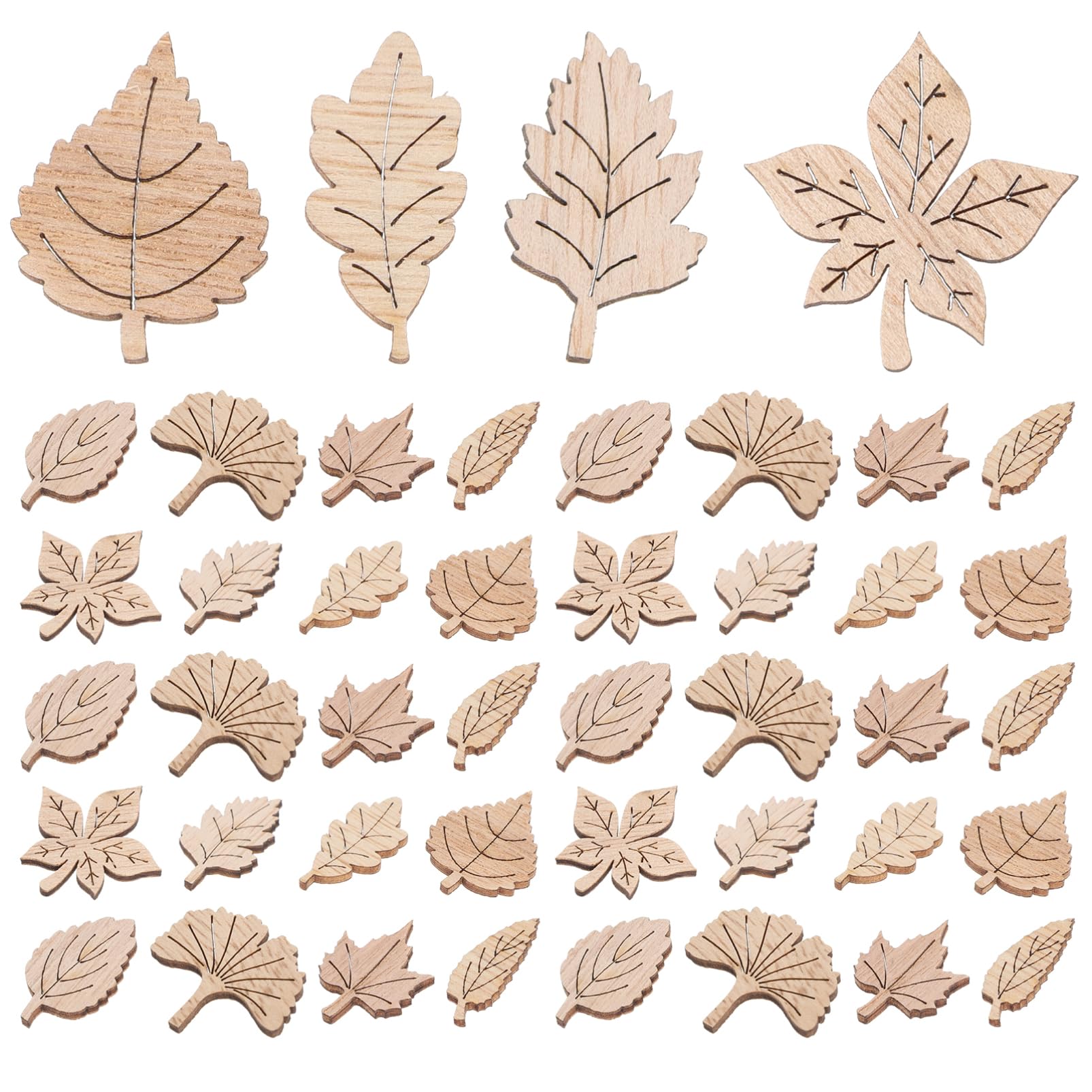 Tofficu 50piezas Materiales Para Diario y Scrapbooking De Madera Estéticas Unidades