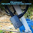 Bluetooth Bike Fingerprint Padlock Lock Cable with APP Open,Remote, Waterproof 1M Anti-Theft Unlock Record Heavy Duty Bicycle Combination Lock for Outdoor Bicycle, Mountain Bike, Motorcycles, Scooters gallery image