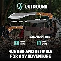 Vista 3 de Condor Tool & Knife Outdoor Machete with Walnut Handle