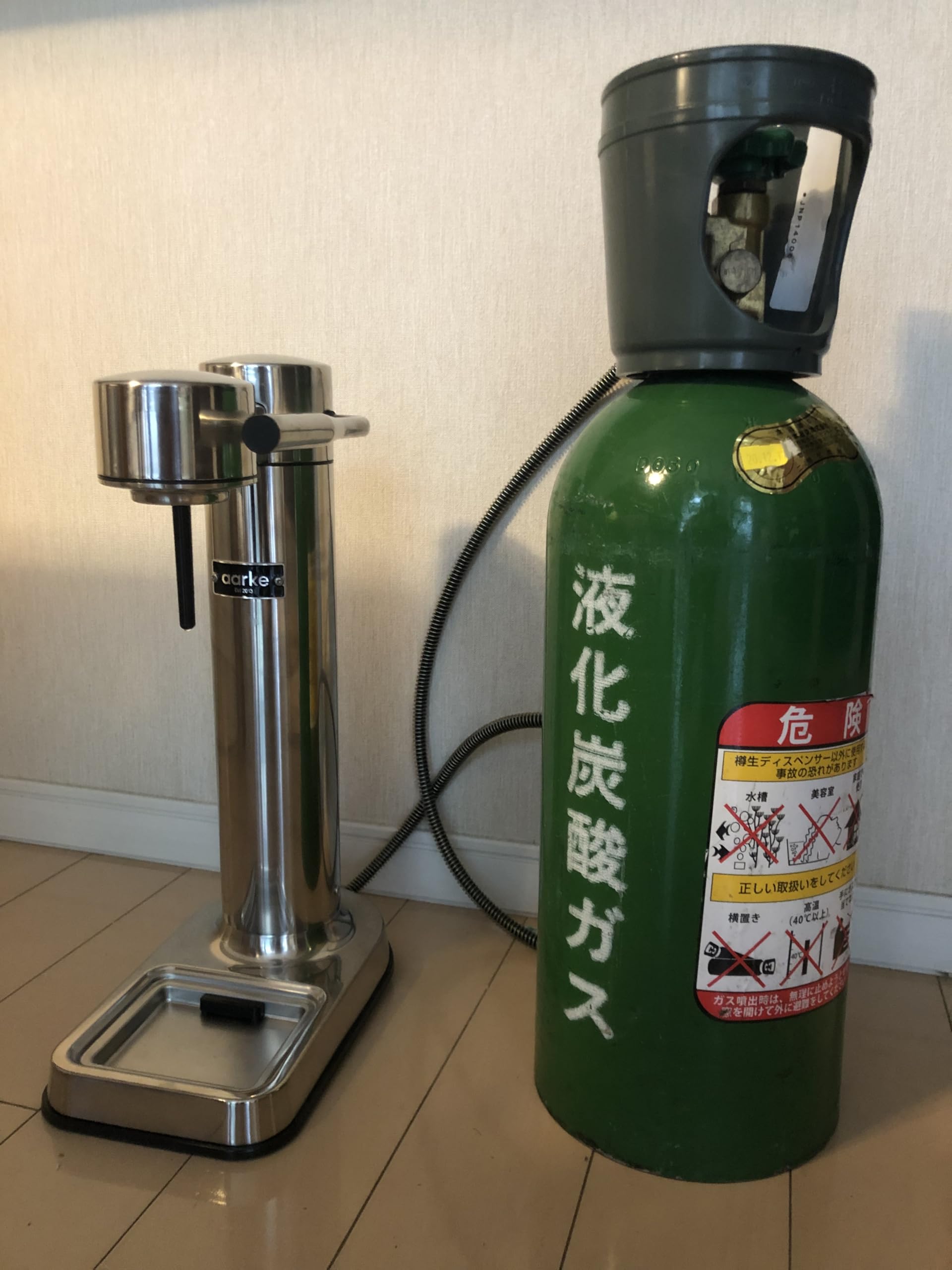 aarke ミドボン改造炭酸水メーカー Amazon | （アールケ接続マニュアル付）ミドボンとソーダマシンaarkeを