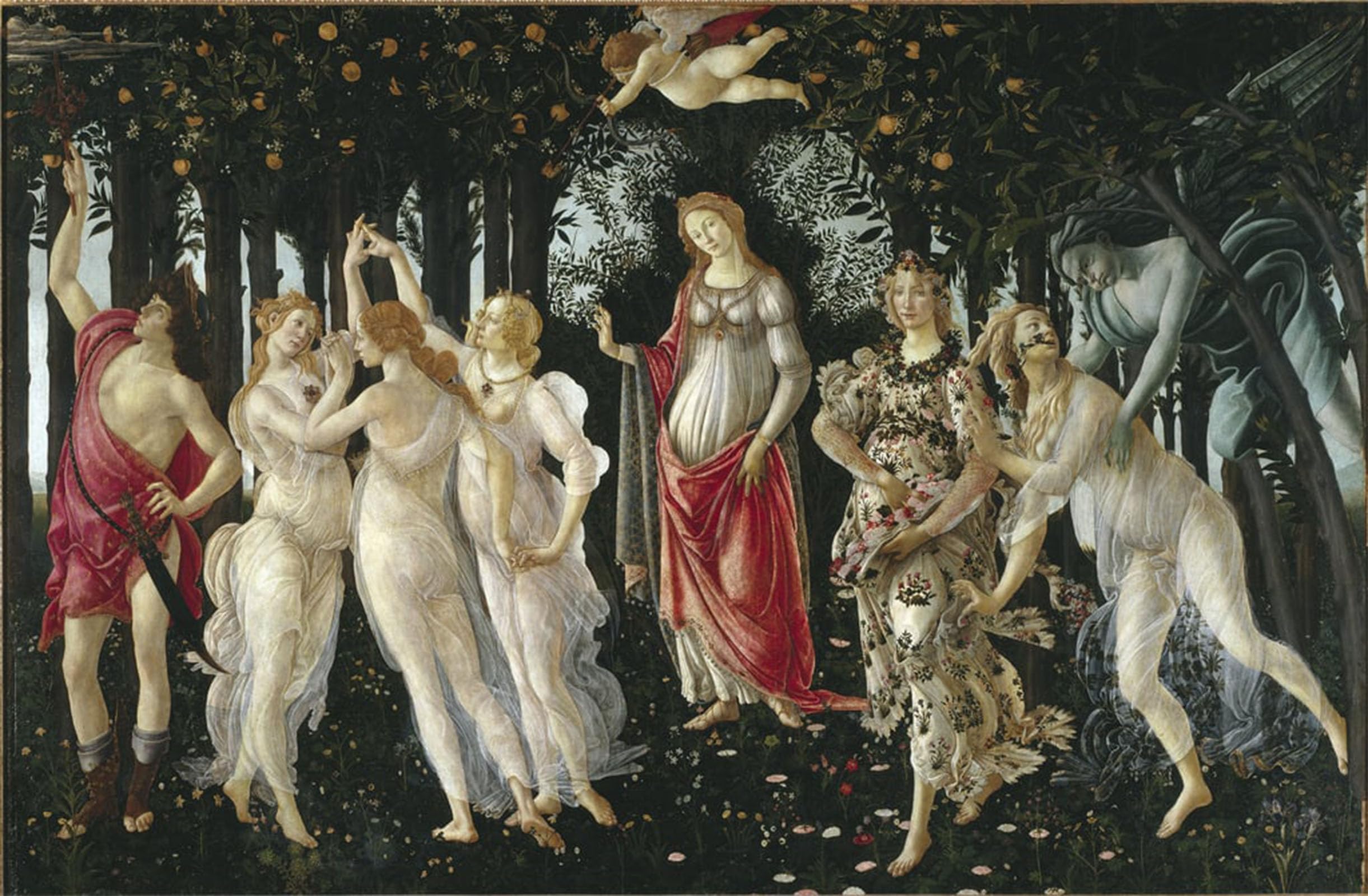 SERENDIPITP Aesthetic Poster Photo Wall Print Retro Picture The springtempera onwood by Sandro Botticelli Modern Wall Artwork for Home Decor 60x90cm