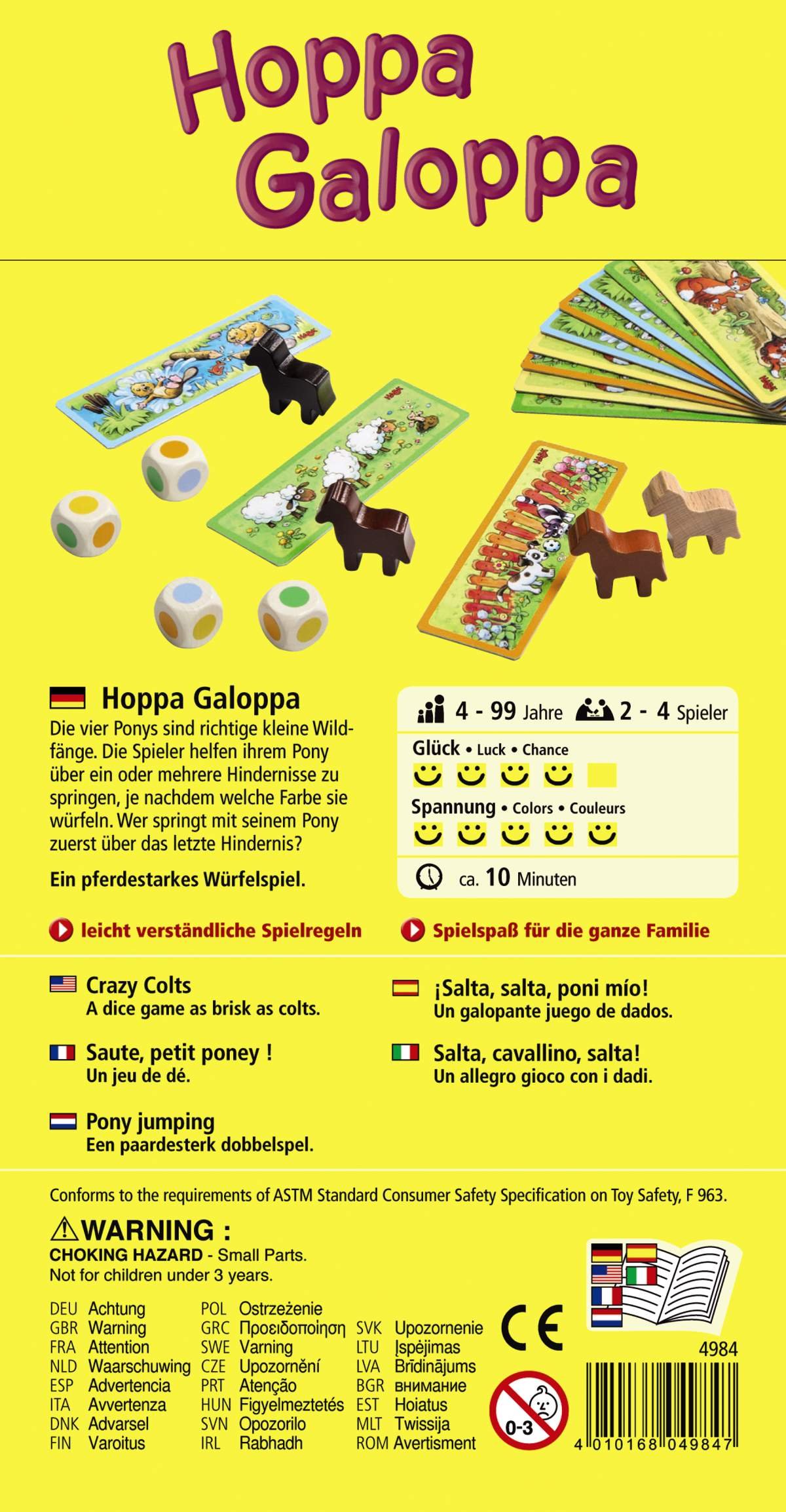 HABA 4984 - Kinderspiel - Hoppa Galoppa
