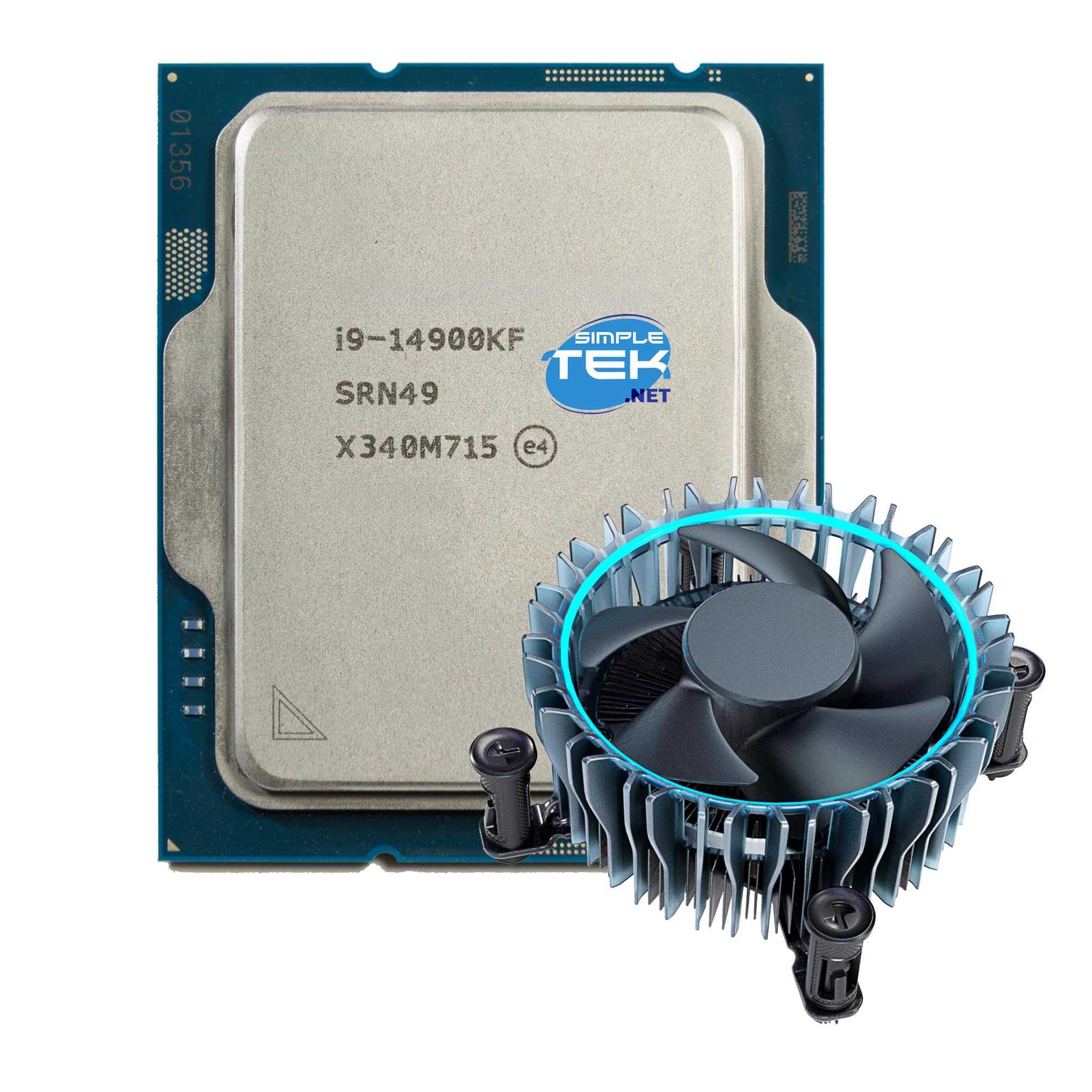 SIMPLETEK - Processore Core i9-14900KF - LGA 1700, 24 Core / 32 Thread, Max Frequenza 6.00 GHz Senza Grafica Integrata - Dissipatore Incluso