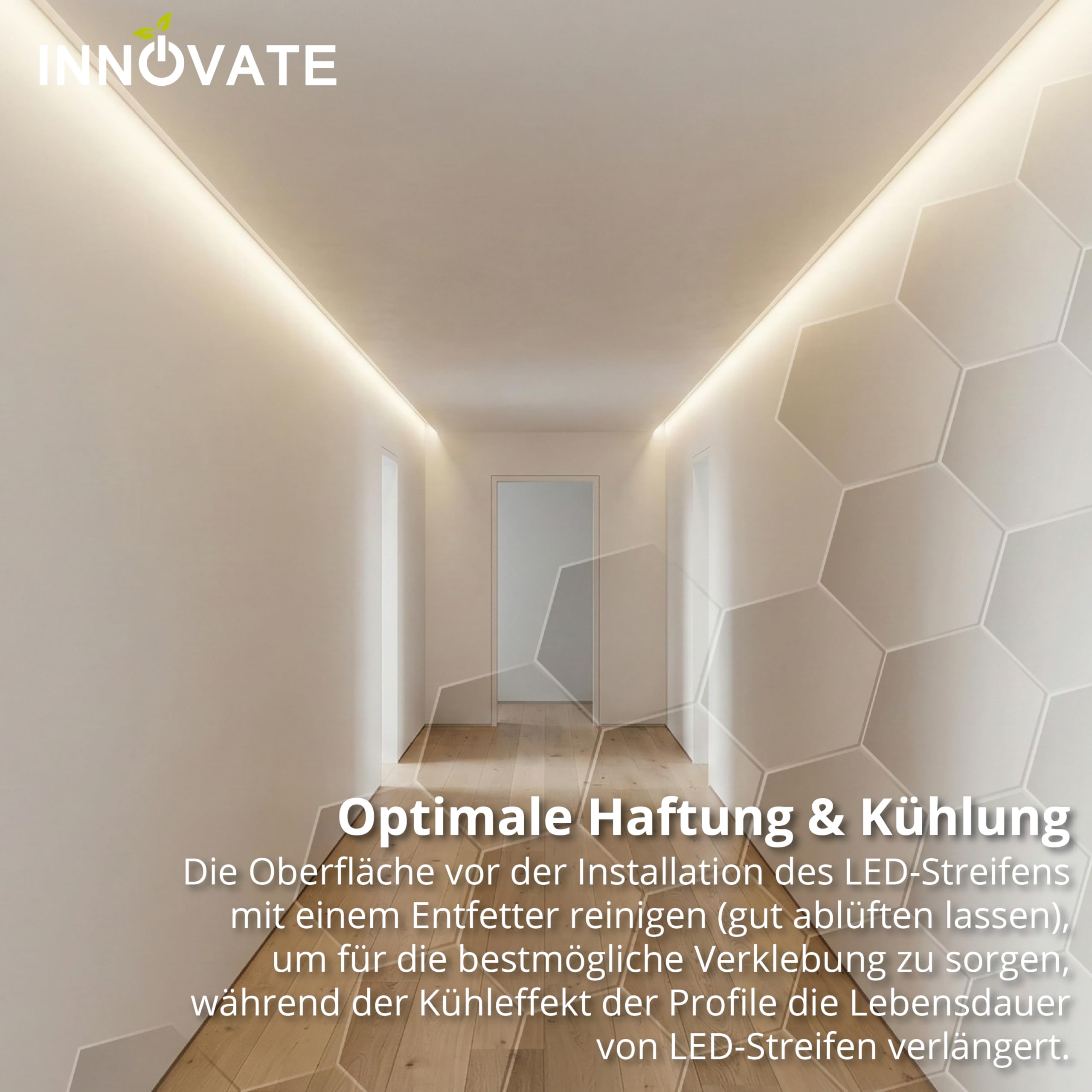 Plafondlijst Indirecte LED-verlichting In Een Sierlijst