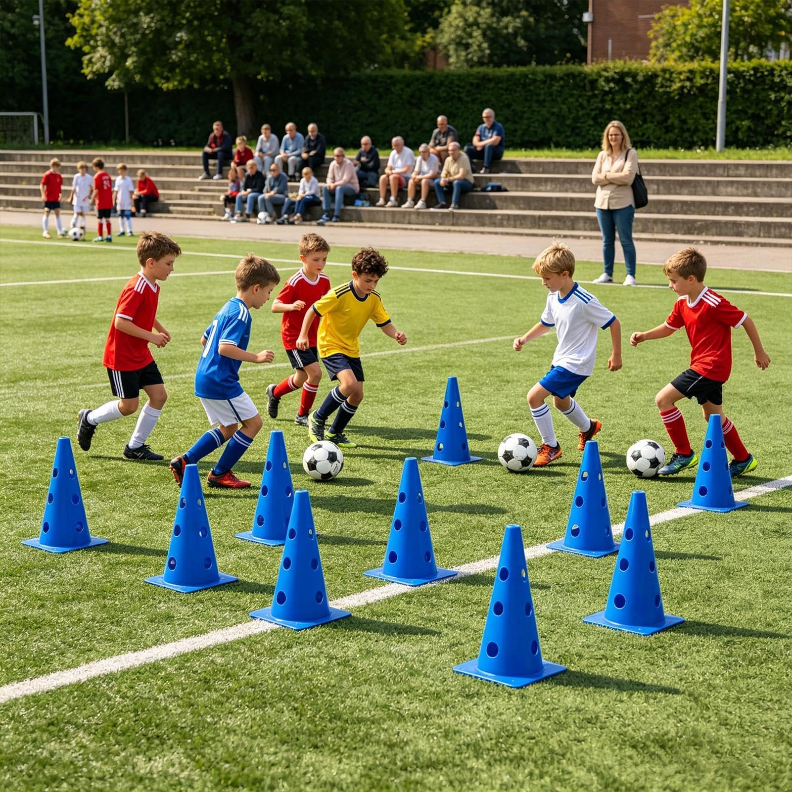 Generisch Hunde Agility Sprünge,Hürden Hindernis Trainingsspielzeug | Outdoor Agility Sprungset für kleine bis große Hunde | für Welpen kleine mittelgroße große Hunderassen Drinnen Garten Hof Rasen