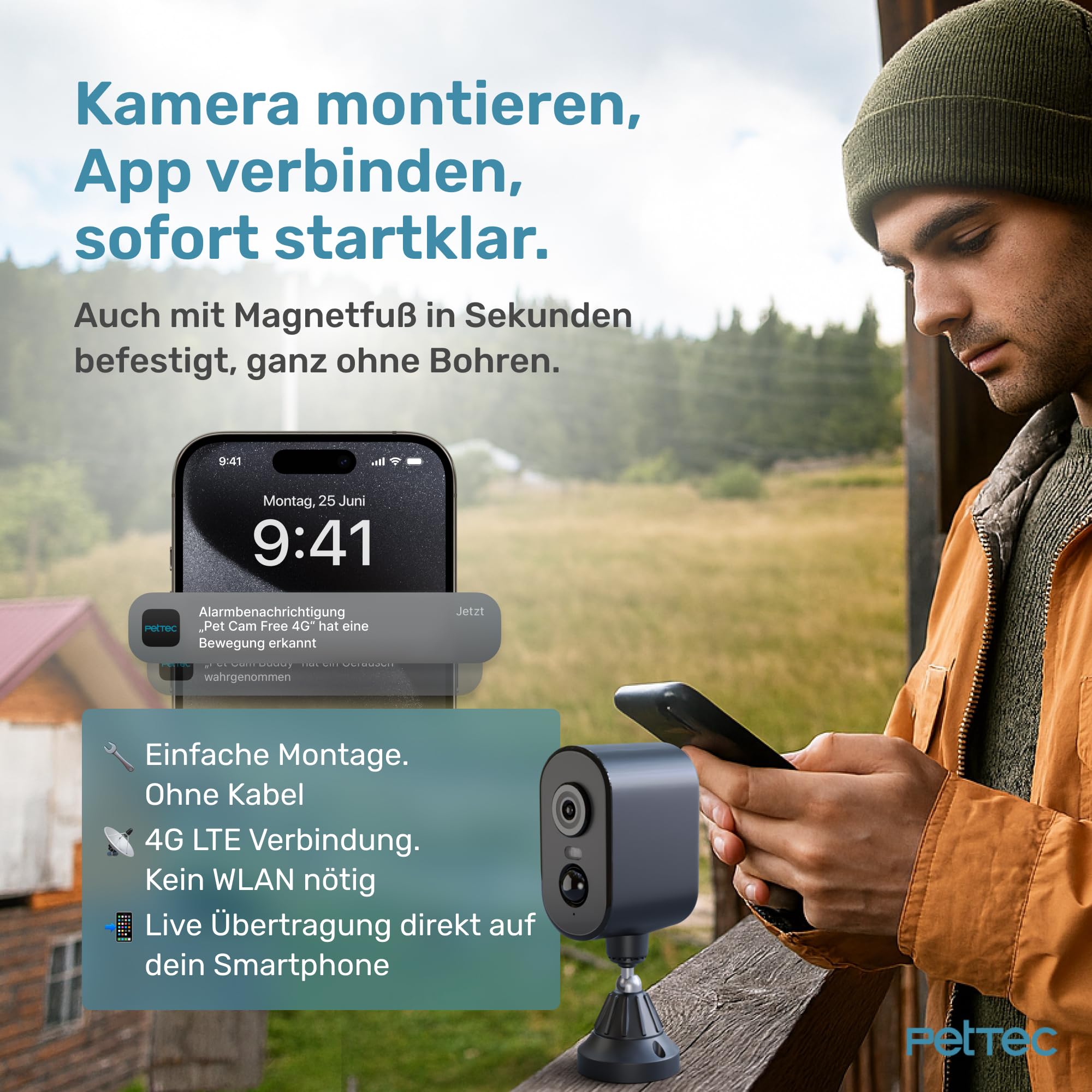 Pet Cam Free 4G - Telecamera per animali domestici