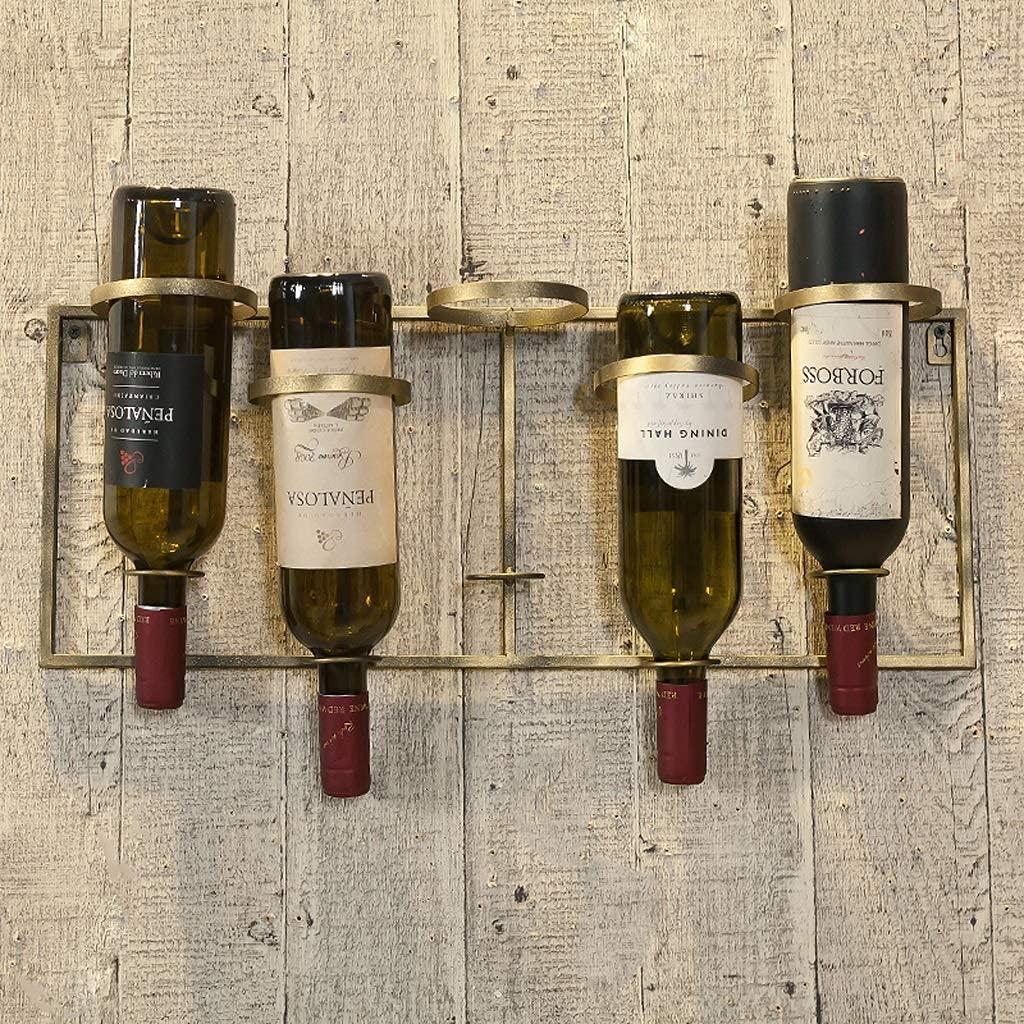 Range-bouteille mural en fer forgé pour exposer vos vins coups de cœur