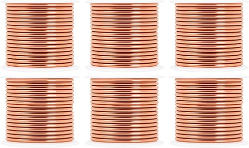 Vista 400 de Mandala Crafts Alambre de aluminio anodizado de calibre 8 para hacer joyas, alambre neutro flexible de color de 128 pies, flexible y flexible